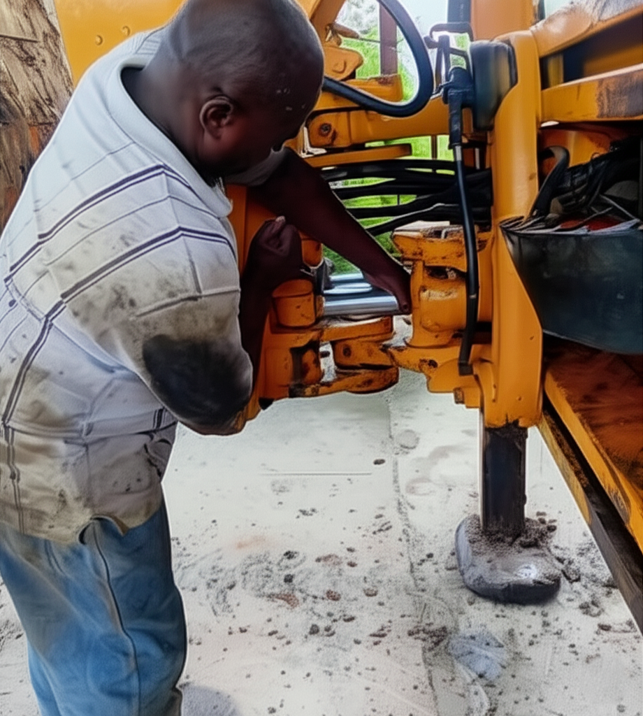 Excavator Hydraulic Cylinder Replacement